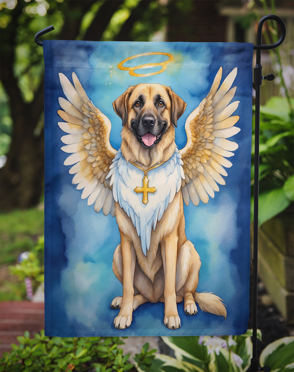 Anatolian Shepherd My Angel Garden Flag Mailbox Decorative Yard Banner Outside Patio Artwork for Flower Beds, Garden Size, Multicolor