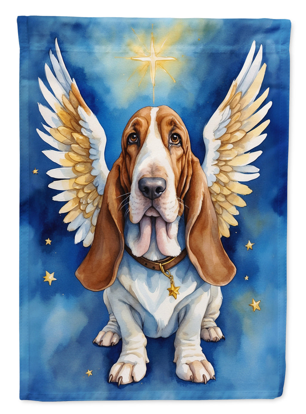 Basset Hound My Angel Garden Flag Mailbox Decorative Yard Banner Outside Patio Artwork for Flower Beds, Garden Size, Multicolor
