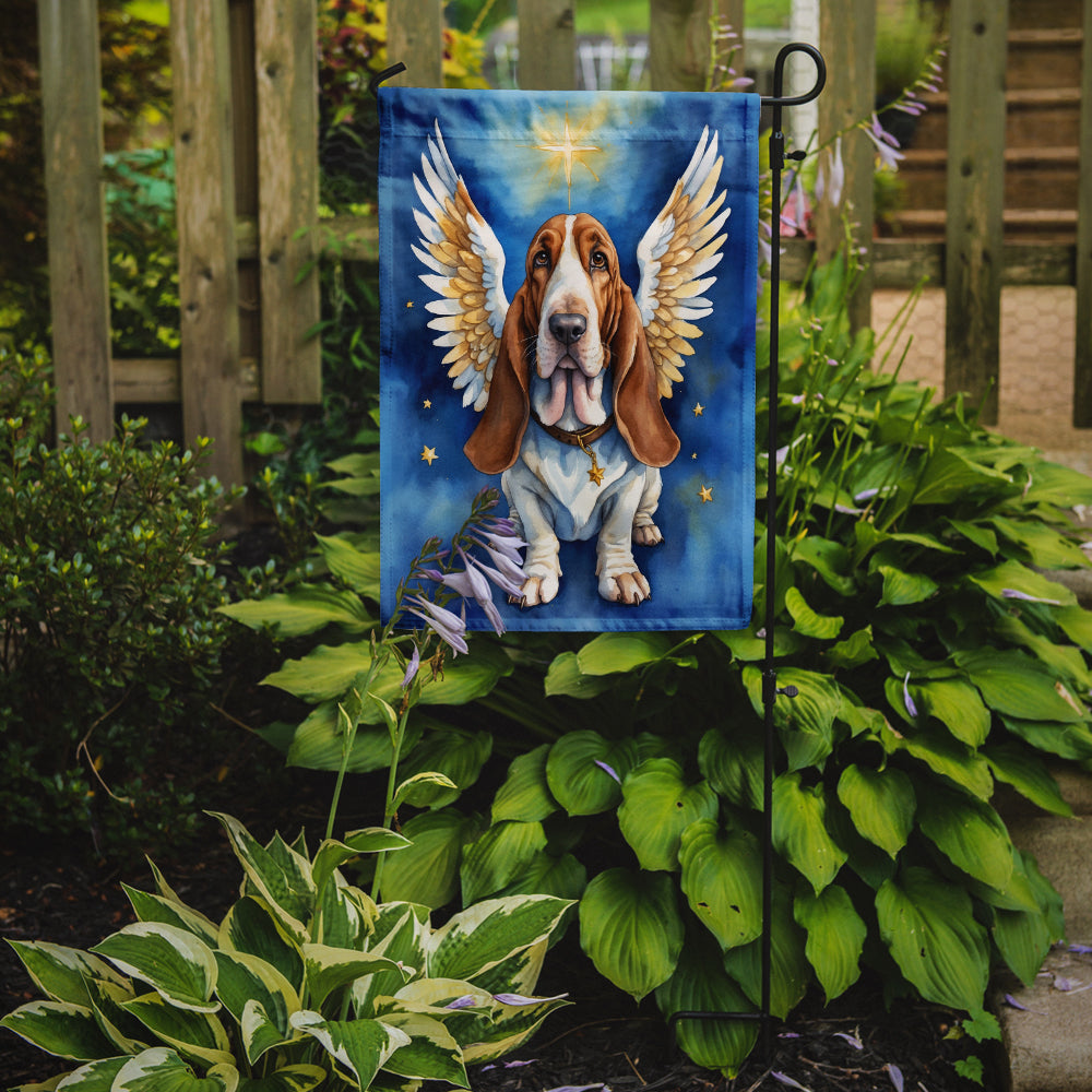 Basset Hound My Angel Garden Flag Mailbox Decorative Yard Banner Outside Patio Artwork for Flower Beds, Garden Size, Multicolor