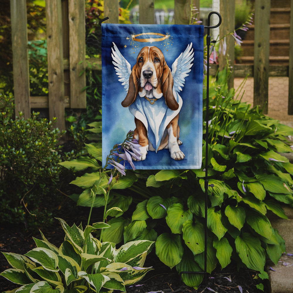 Basset Hound My Angel Garden Flag Mailbox Decorative Yard Banner Outside Patio Artwork for Flower Beds, Garden Size, Multicolor