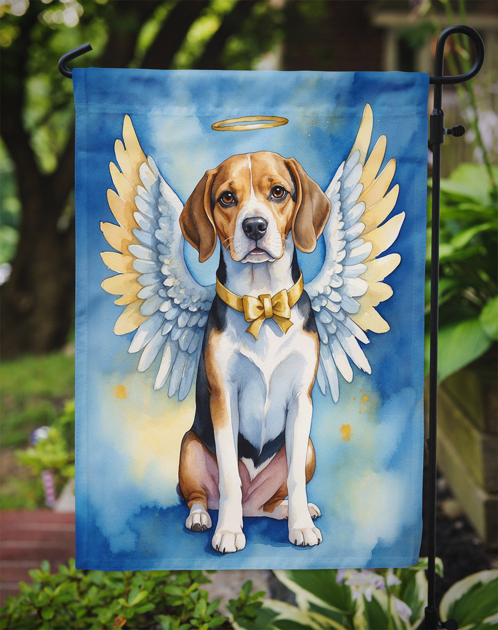 Beagle My Angel Garden Flag Mailbox Decorative Yard Banner Outside Patio Artwork for Flower Beds, Garden Size, Multicolor