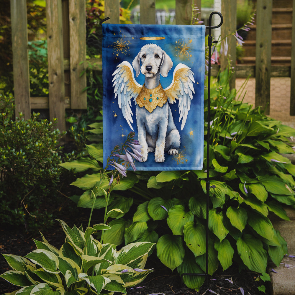 Bedlington Terrier My Angel Garden Flag Mailbox Decorative Yard Banner Outside Patio Artwork for Flower Beds, Garden Size, Multicolor