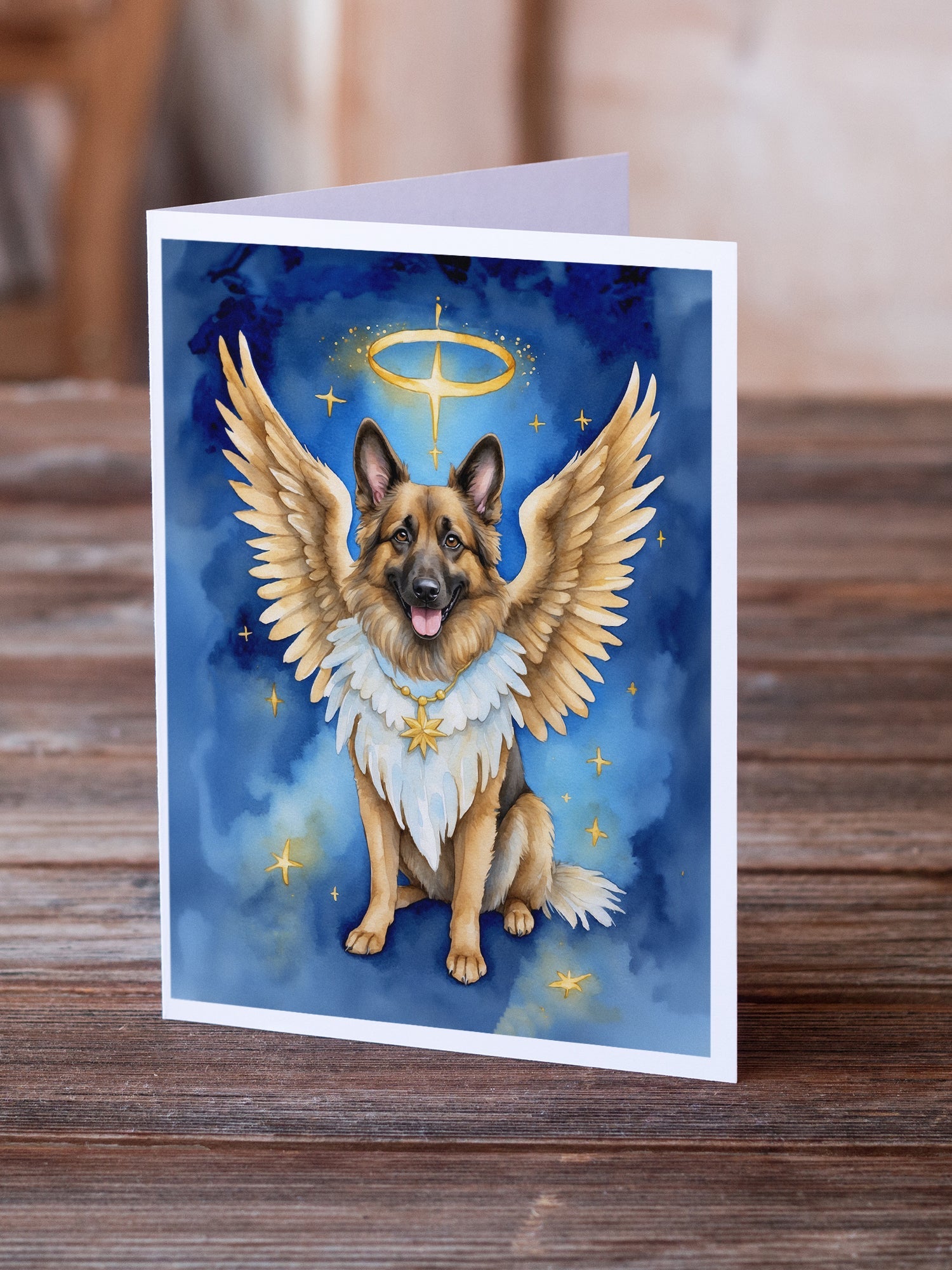 Belgian Tervuren My Angel Greeting Cards Pack of 8 Blank Cards with Envelopes Whimsical A7 Size 5x7