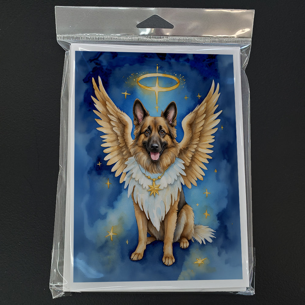 Belgian Tervuren My Angel Greeting Cards Pack of 8 Blank Cards with Envelopes Whimsical A7 Size 5x7
