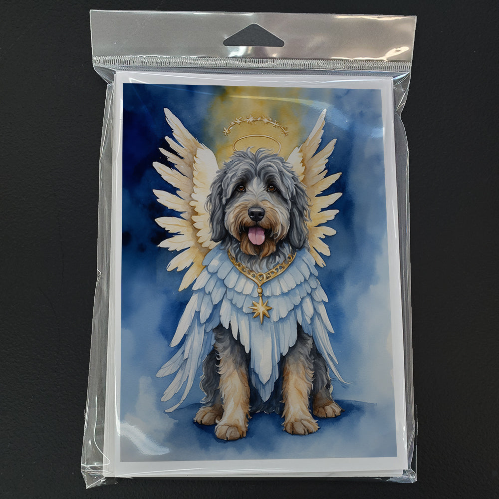 Bergamasco Sheepdog My Angel Greeting Cards Pack of 8 Blank Cards with Envelopes Whimsical A7 Size 5x7
