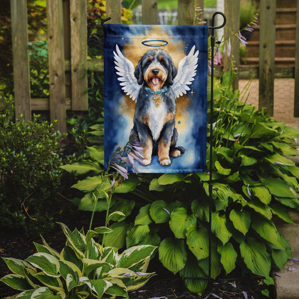 Bernedoodle My Angel Garden Flag Mailbox Decorative Yard Banner Outside Patio Artwork for Flower Beds, Garden Size, Multicolor