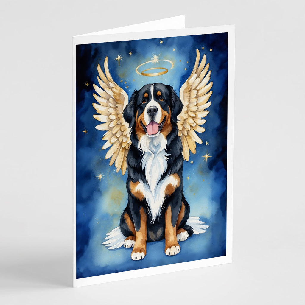 Bernese Mountain Dog My Angel Greeting Cards Pack of 8 Blank Cards with Envelopes Whimsical A7 Size 5x7