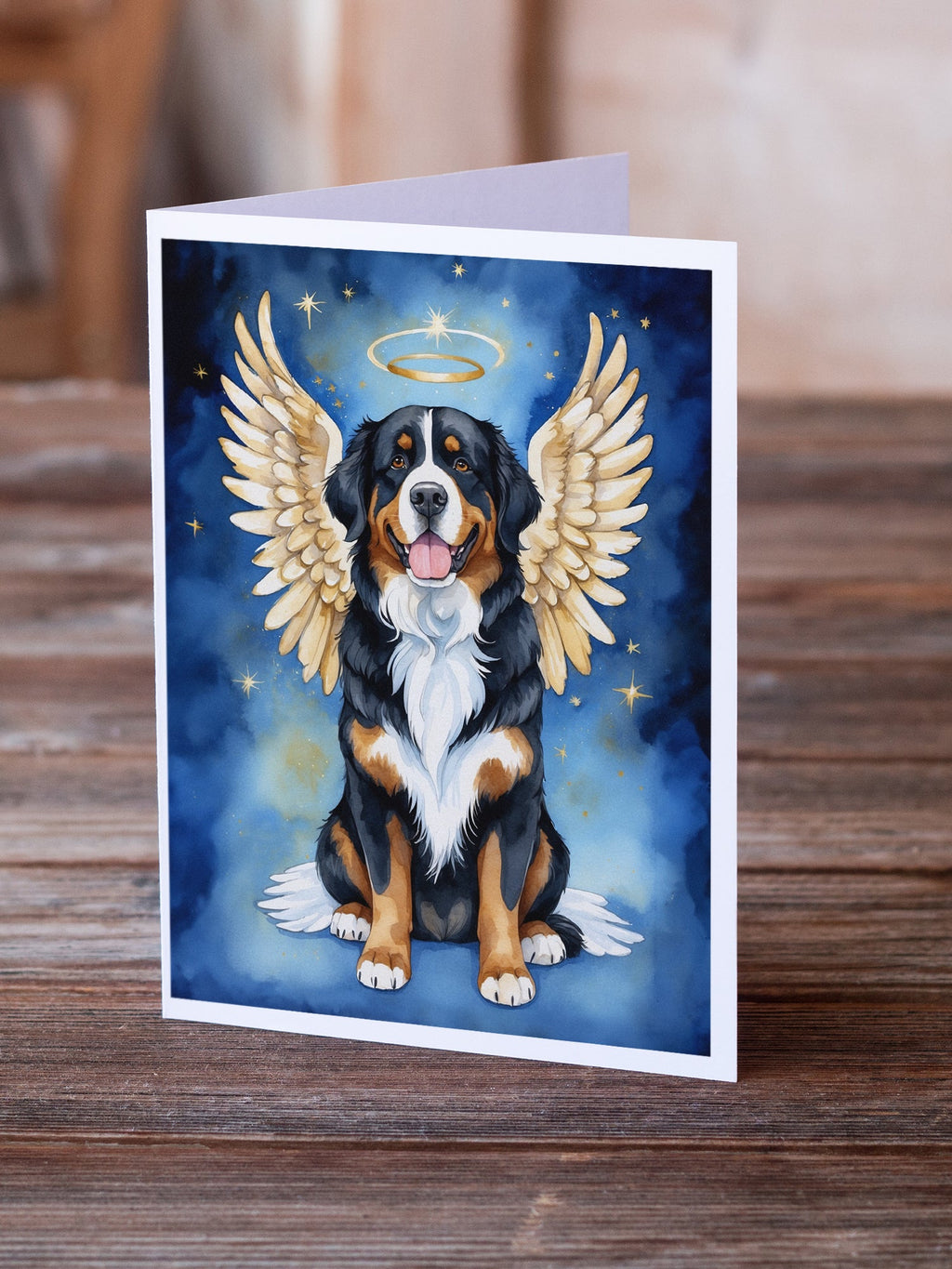 Bernese Mountain Dog My Angel Greeting Cards Pack of 8 Blank Cards with Envelopes Whimsical A7 Size 5x7