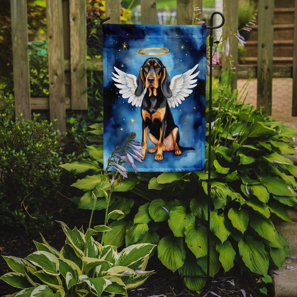 Black and Tan Coonhound My Angel Garden Flag Mailbox Decorative Yard Banner Outside Patio Artwork for Flower Beds, Garden Size, Multicolor