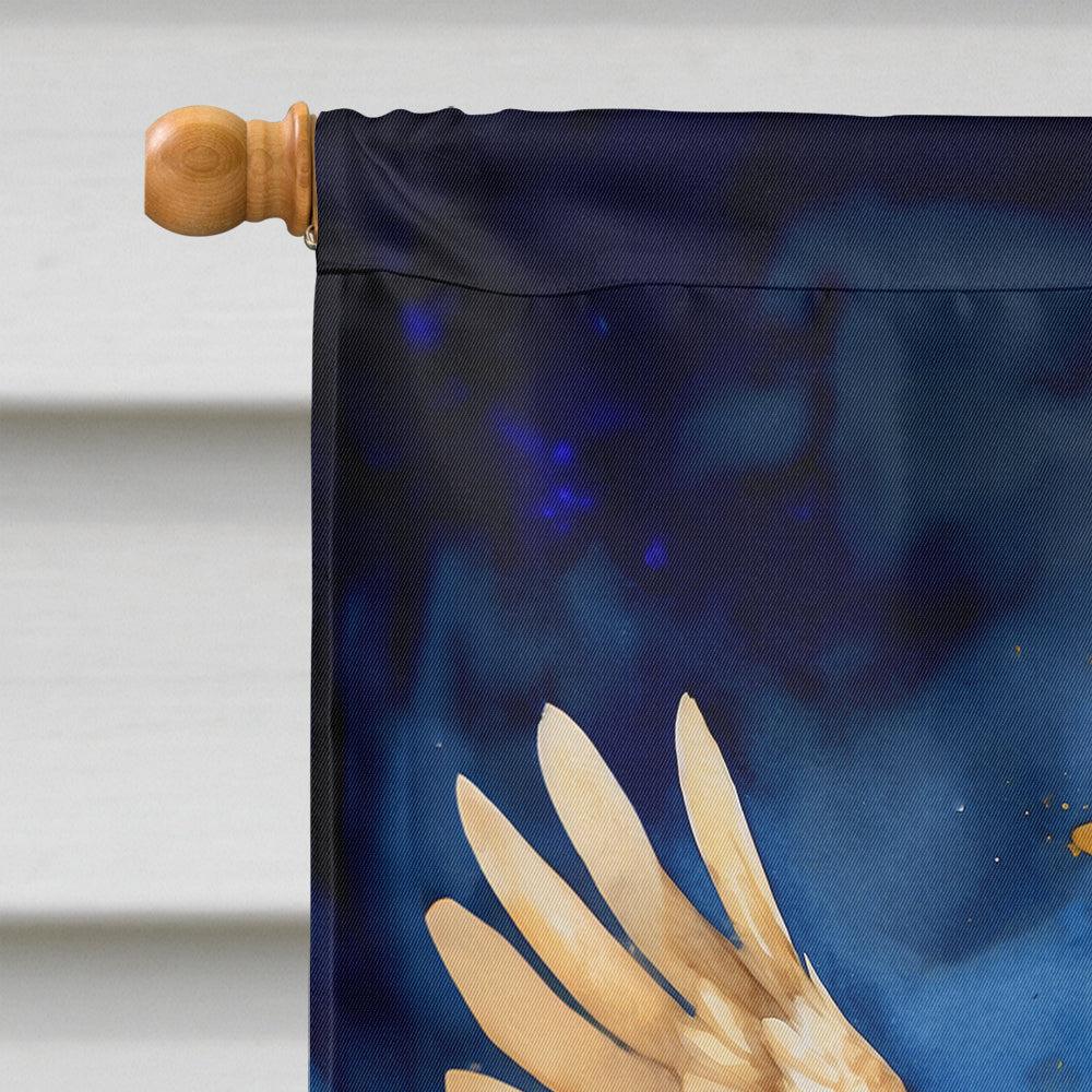 Bloodhound My Angel House Flag 28x40 Porch Sleeve Pole Decorative Outside Yard Banner Artwork Wall Hanging, Polyester