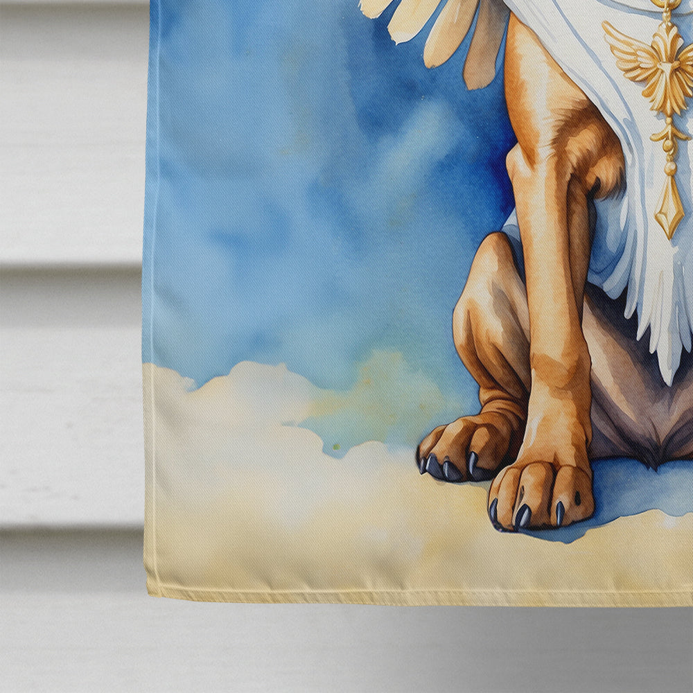 Bloodhound My Angel House Flag 28x40 Porch Sleeve Pole Decorative Outside Yard Banner Artwork Wall Hanging, Polyester