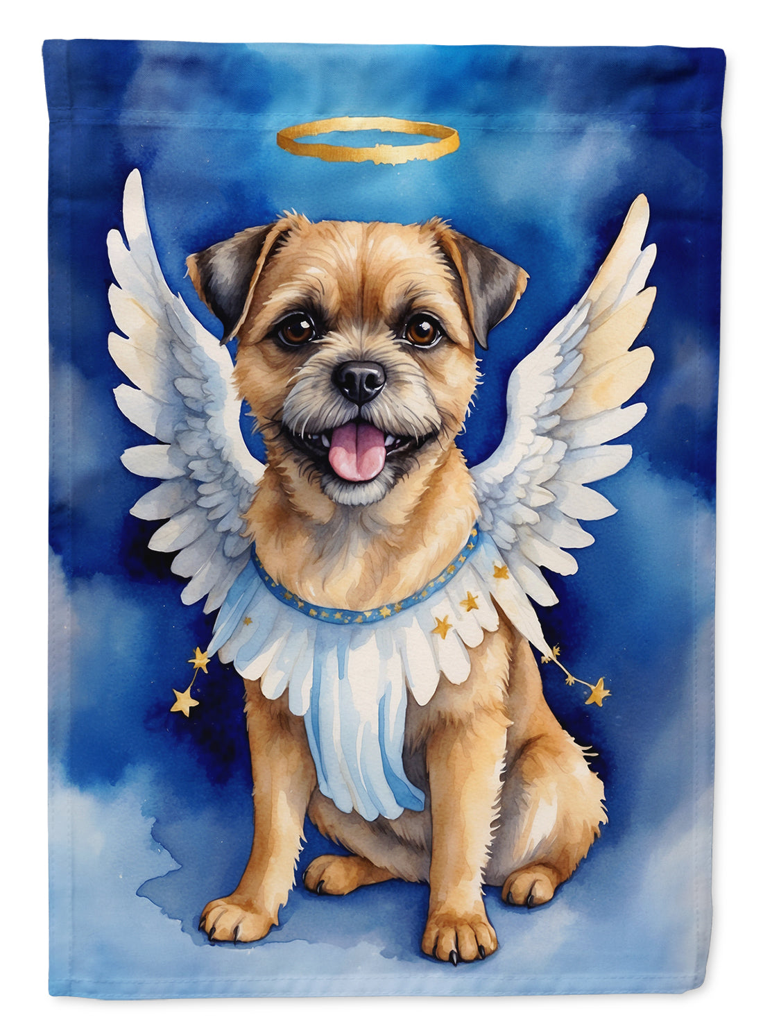 Border Terrier My Angel Garden Flag Mailbox Decorative Yard Banner Outside Patio Artwork for Flower Beds, Garden Size, Multicolor