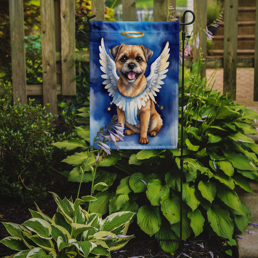 Border Terrier My Angel Garden Flag Mailbox Decorative Yard Banner Outside Patio Artwork for Flower Beds, Garden Size, Multicolor