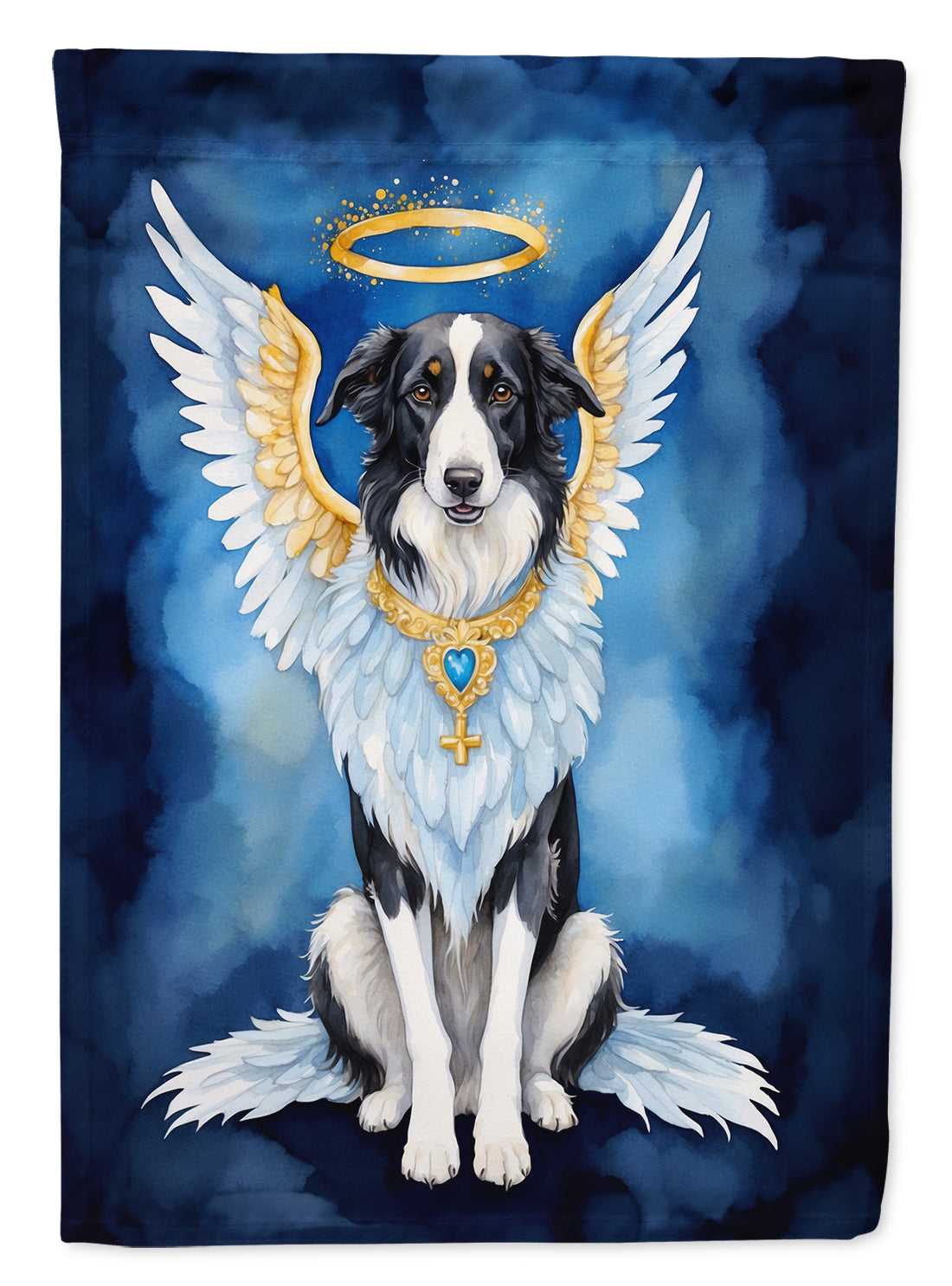 Borzoi My Angel Garden Flag Mailbox Decorative Yard Banner Outside Patio Artwork for Flower Beds, Garden Size, Multicolor
