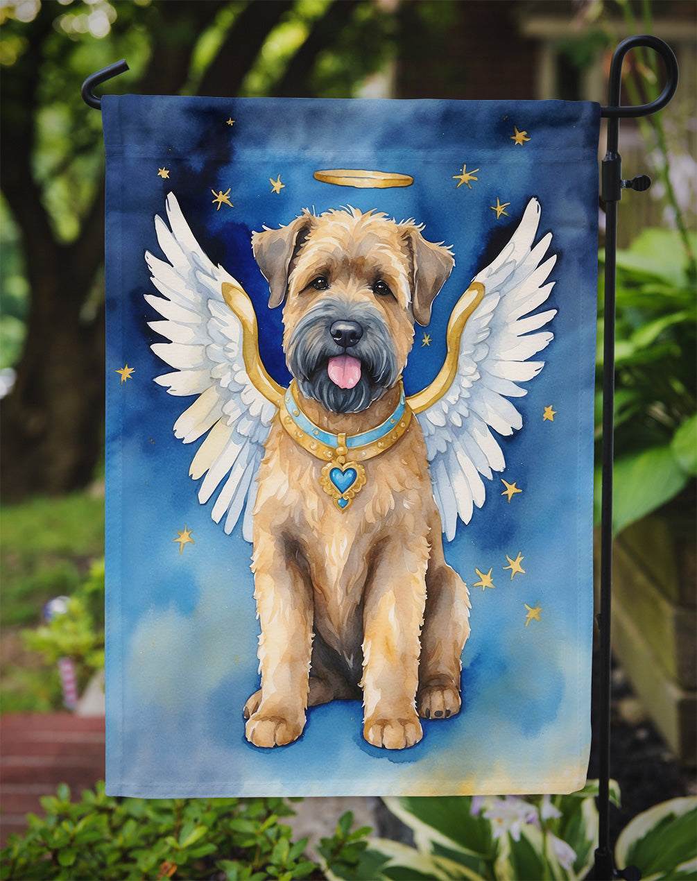 Bouvier des Flandres My Angel Garden Flag Mailbox Decorative Yard Banner Outside Patio Artwork for Flower Beds, Garden Size, Multicolor