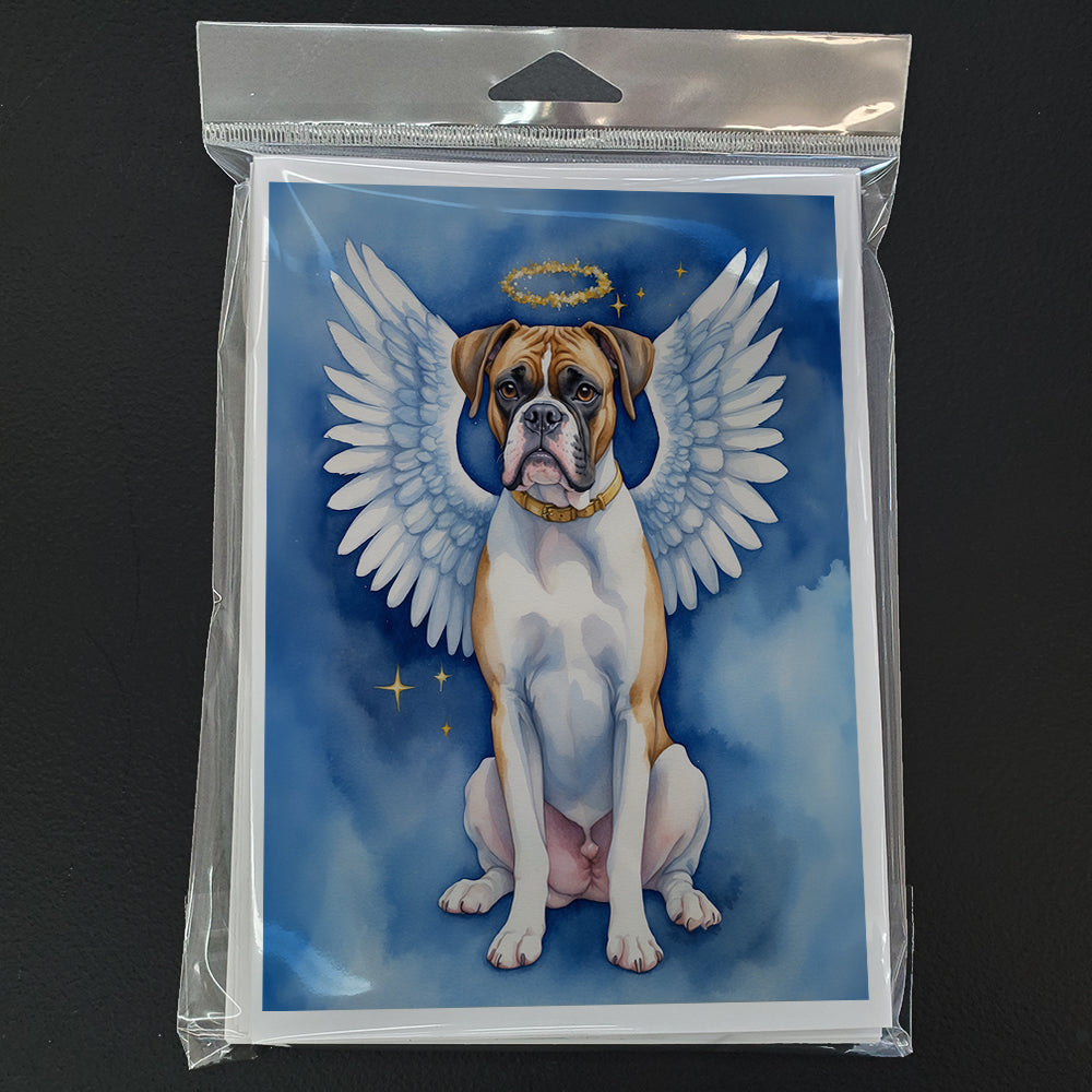 Boxer My Angel Greeting Cards Pack of 8 Blank Cards with Envelopes Whimsical A7 Size 5x7