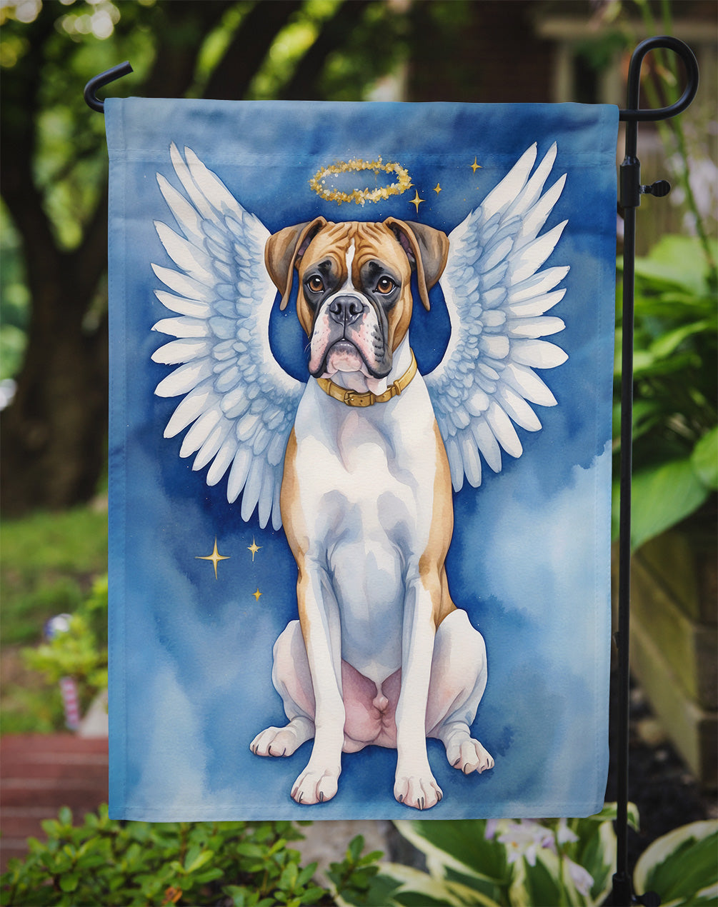 Boxer My Angel Garden Flag Mailbox Decorative Yard Banner Outside Patio Artwork for Flower Beds, Garden Size, Multicolor