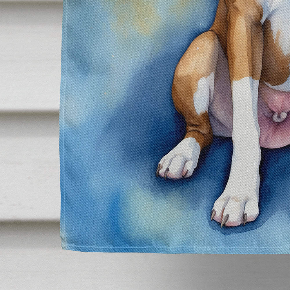 Boxer My Angel House Flag 28x40 Porch Sleeve Pole Decorative Outside Yard Banner Artwork Wall Hanging, Polyester