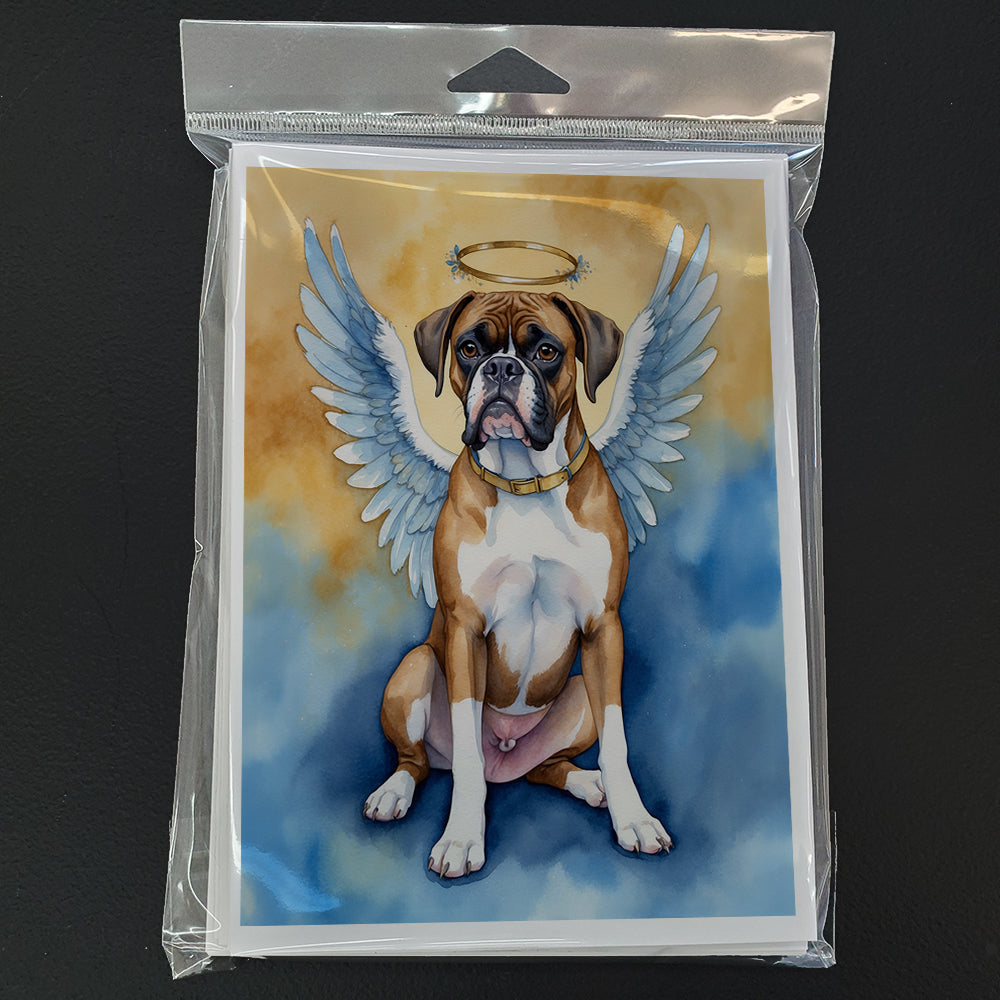 Boxer My Angel Greeting Cards Pack of 8 Blank Cards with Envelopes Whimsical A7 Size 5x7