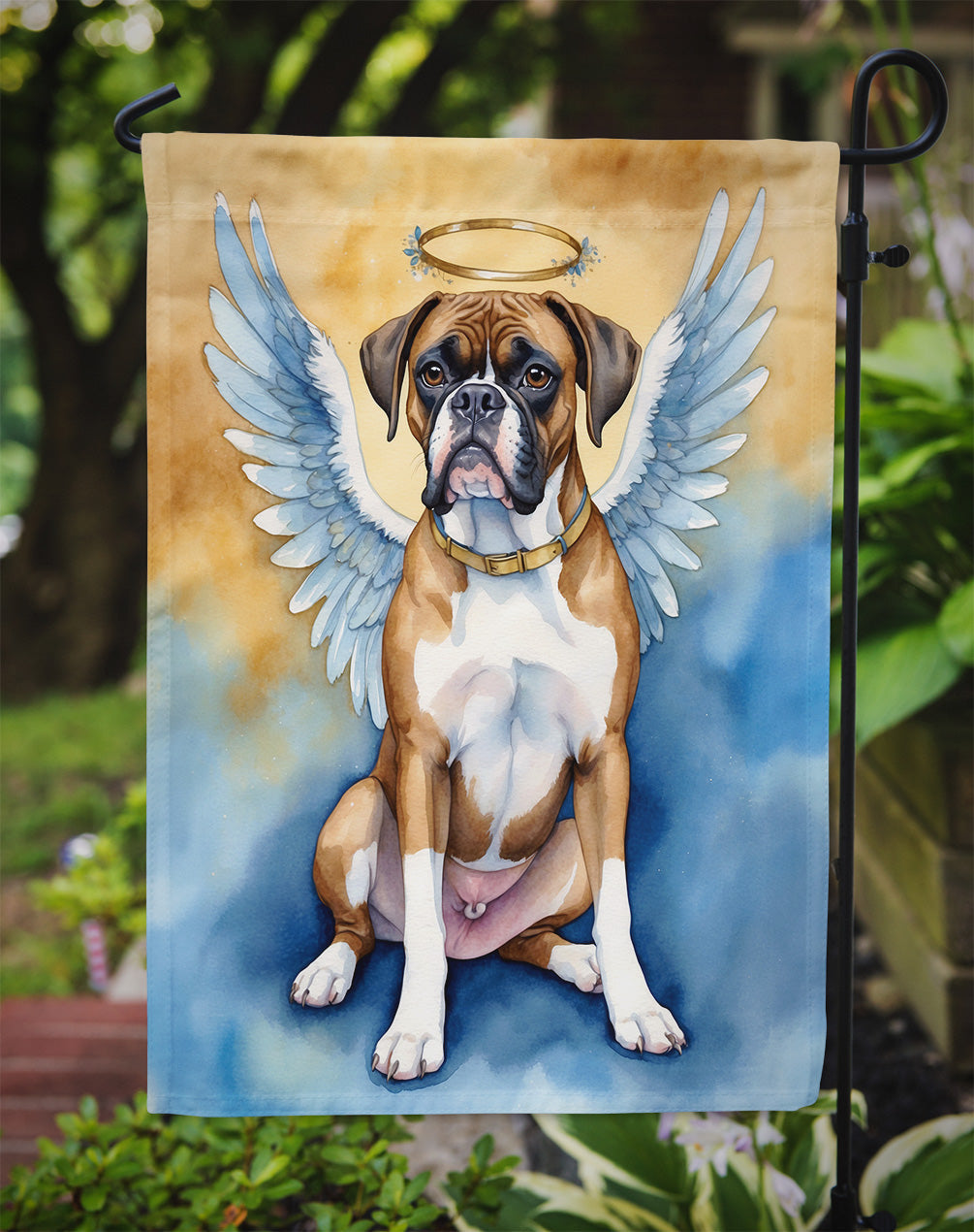 Boxer My Angel Garden Flag Mailbox Decorative Yard Banner Outside Patio Artwork for Flower Beds, Garden Size, Multicolor