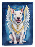 Bull Terrier My Angel House Flag 28x40 Porch Sleeve Pole Decorative Outside Yard Banner Artwork Wall Hanging, Polyester