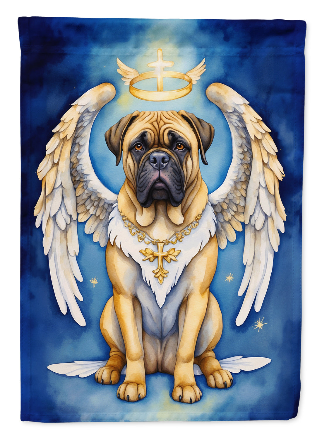Bullmastiff My Angel Garden Flag Mailbox Decorative Yard Banner Outside Patio Artwork for Flower Beds, Garden Size, Multicolor