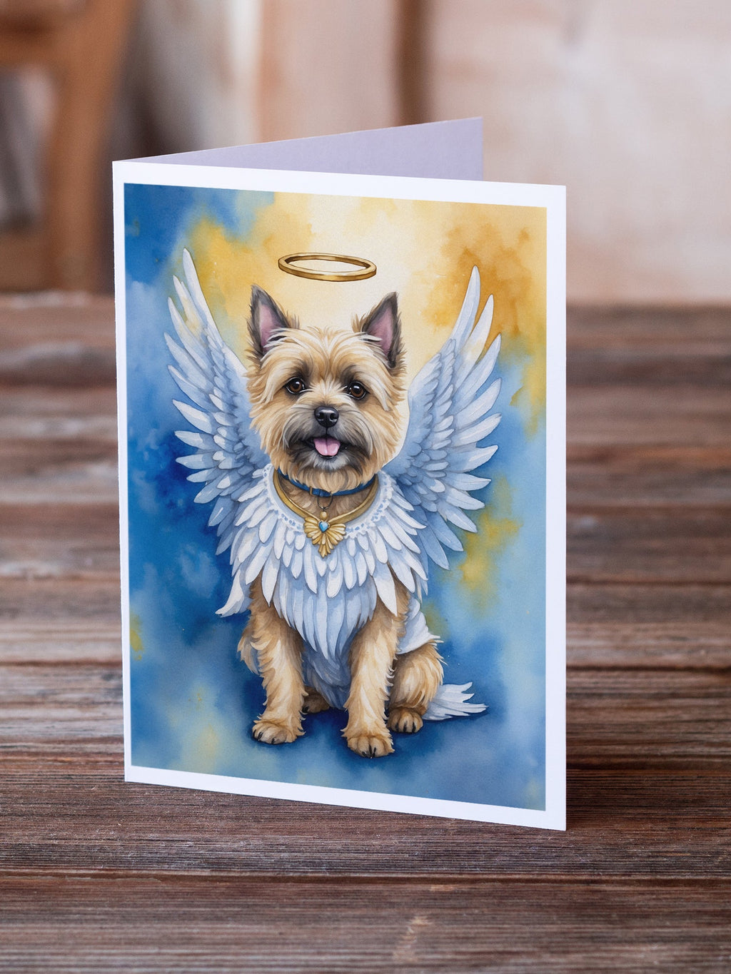 Cairn Terrier My Angel Greeting Cards Pack of 8 Blank Cards with Envelopes Whimsical A7 Size 5x7