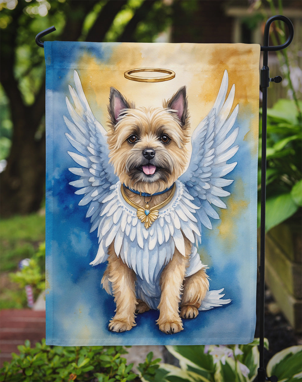 Cairn Terrier My Angel Garden Flag Mailbox Decorative Yard Banner Outside Patio Artwork for Flower Beds, Garden Size, Multicolor