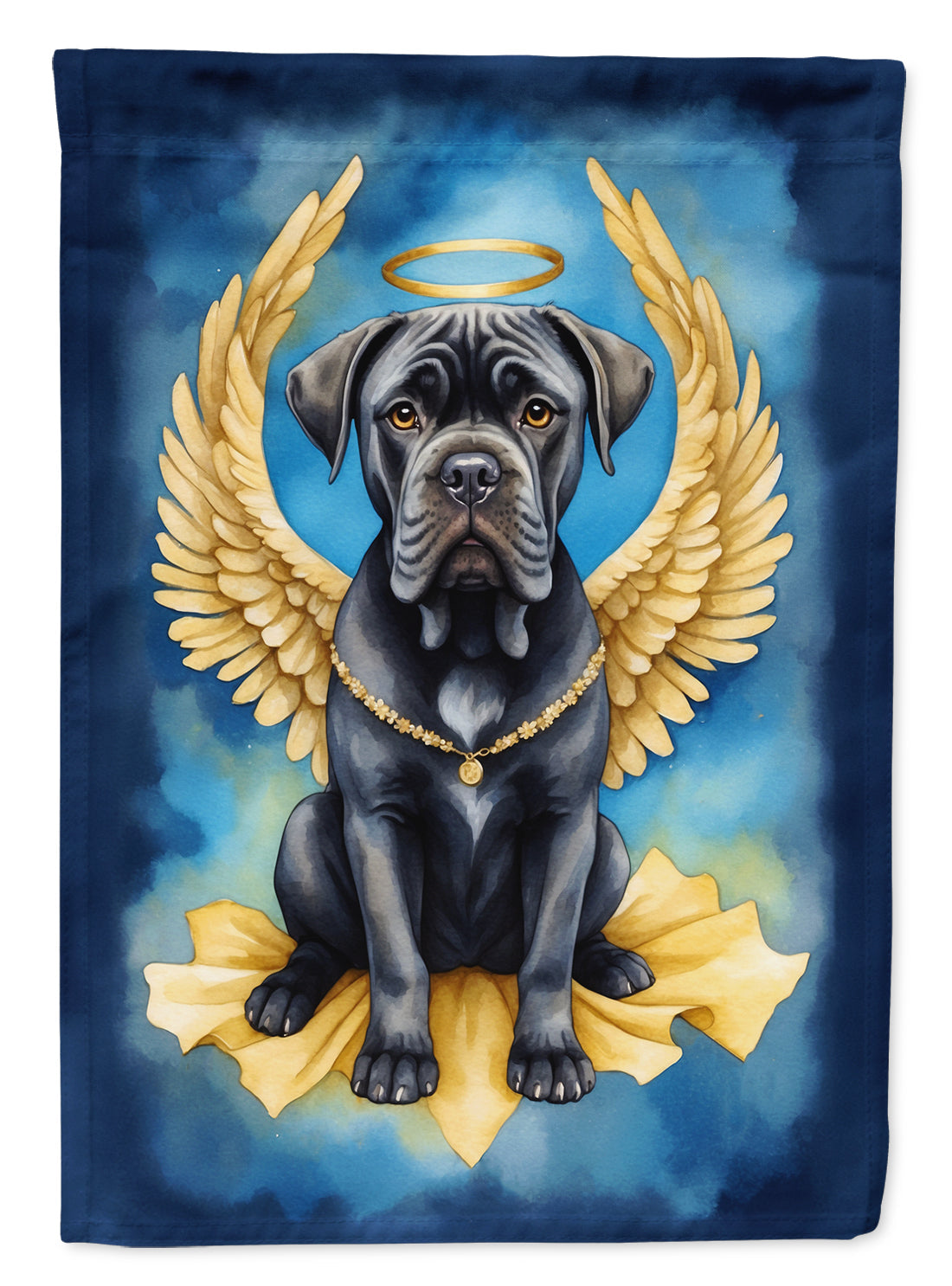 Cane Corso My Angel House Flag 28x40 Porch Sleeve Pole Decorative Outside Yard Banner Artwork Wall Hanging, Polyester