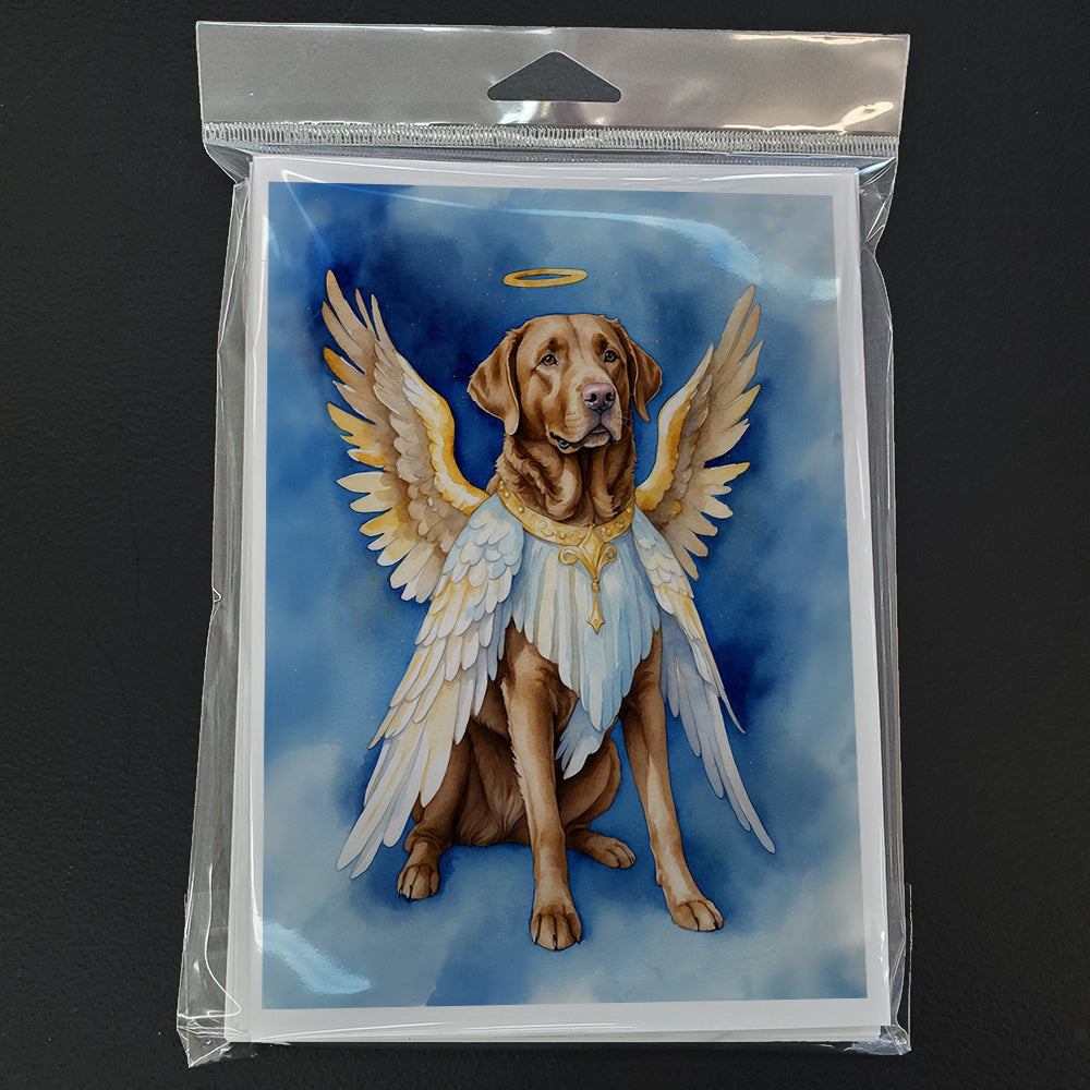 Chesapeake Bay Retriever My Angel Greeting Cards Pack of 8 Blank Cards with Envelopes Whimsical A7 Size 5x7