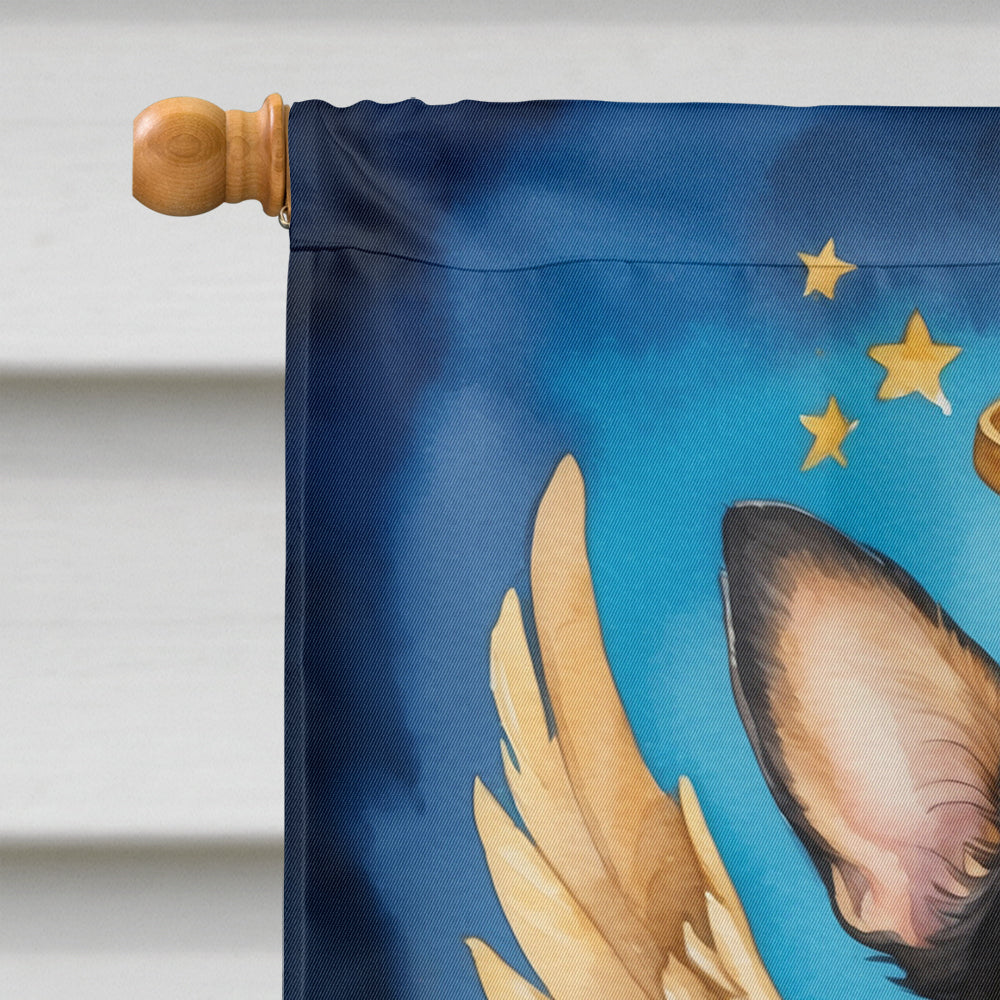 Chihuahua My Angel House Flag 28x40 Porch Sleeve Pole Decorative Outside Yard Banner Artwork Wall Hanging, Polyester