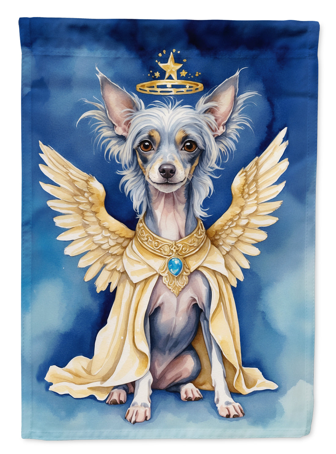 Chinese Crested My Angel Garden Flag Mailbox Decorative Yard Banner Outside Patio Artwork for Flower Beds, Garden Size, Multicolor
