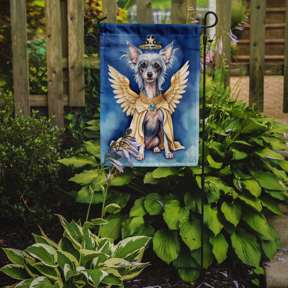 Chinese Crested My Angel Garden Flag Mailbox Decorative Yard Banner Outside Patio Artwork for Flower Beds, Garden Size, Multicolor