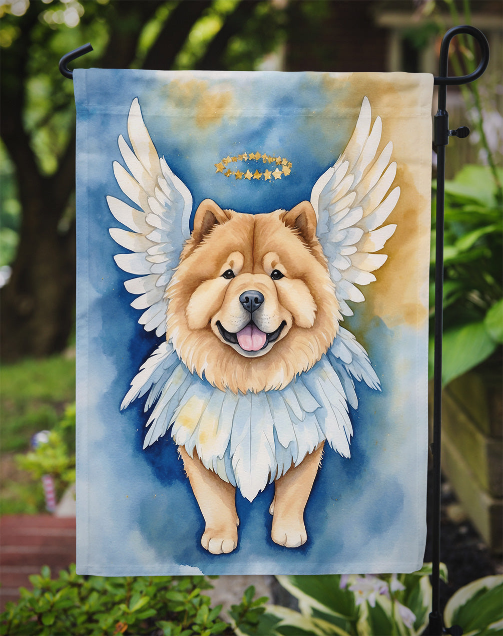 Chow Chow My Angel Garden Flag Mailbox Decorative Yard Banner Outside Patio Artwork for Flower Beds, Garden Size, Multicolor