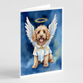 Cockapoo My Angel Greeting Cards Pack of 8 Blank Cards with Envelopes Whimsical A7 Size 5x7