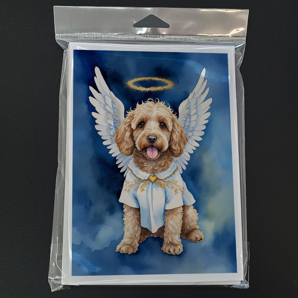 Cockapoo My Angel Greeting Cards Pack of 8 Blank Cards with Envelopes Whimsical A7 Size 5x7