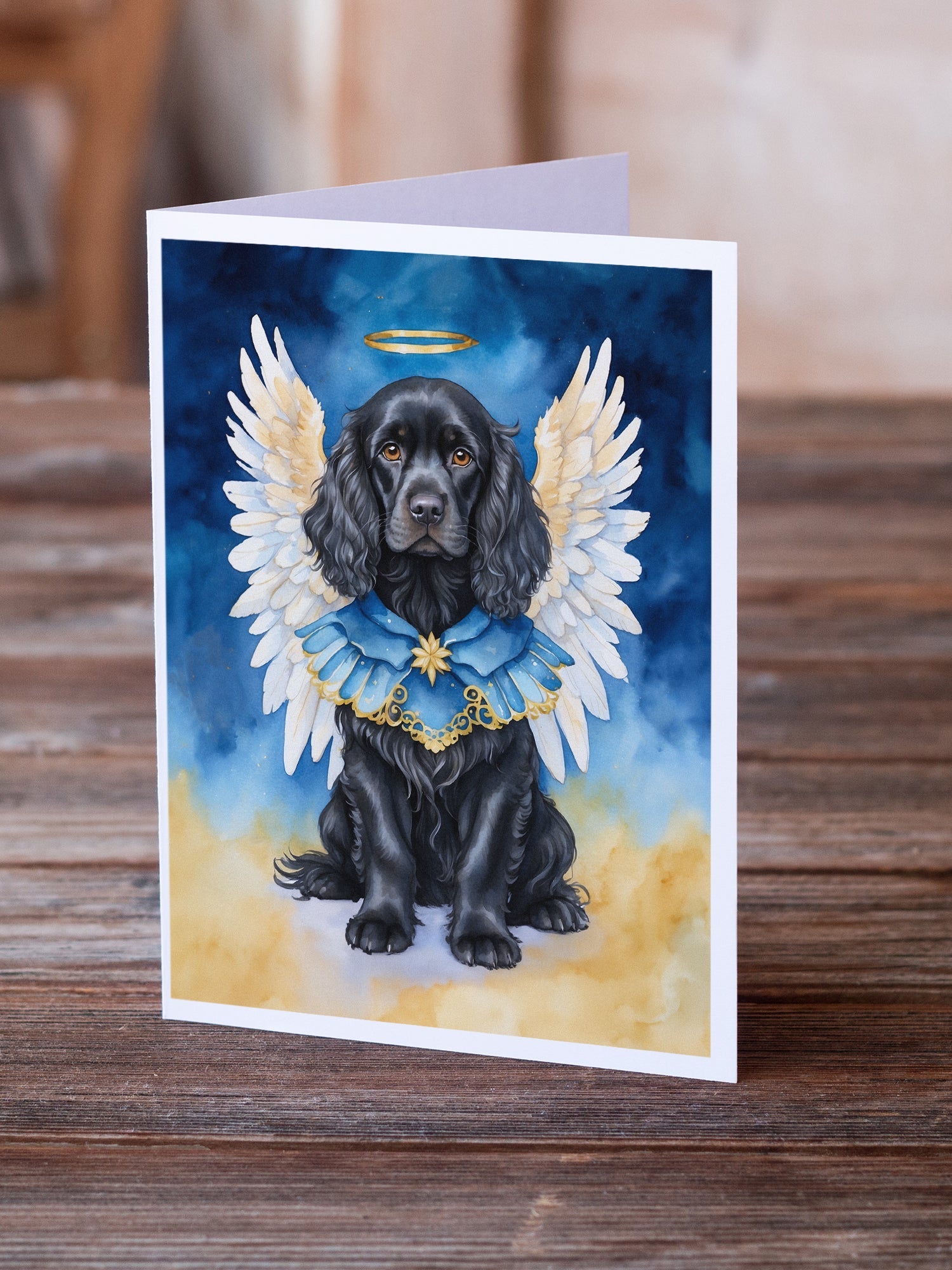 Cocker Spaniel My Angel Greeting Cards Pack of 8 Blank Cards with Envelopes Whimsical A7 Size 5x7