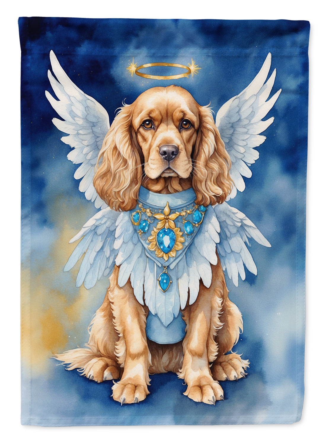 Cocker Spaniel My Angel Garden Flag Mailbox Decorative Yard Banner Outside Patio Artwork for Flower Beds, Garden Size, Multicolor