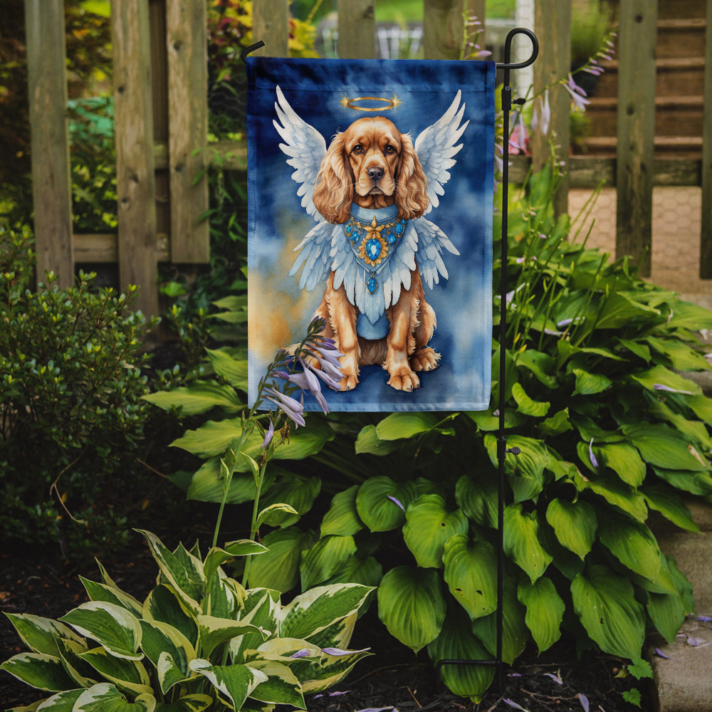 Cocker Spaniel My Angel Garden Flag Mailbox Decorative Yard Banner Outside Patio Artwork for Flower Beds, Garden Size, Multicolor