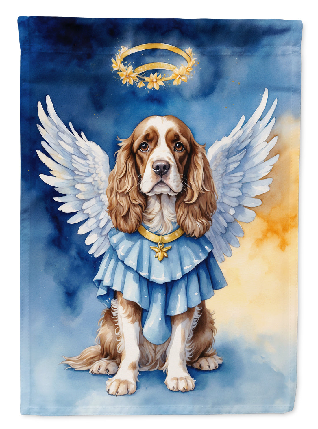Cocker Spaniel My Angel Garden Flag Mailbox Decorative Yard Banner Outside Patio Artwork for Flower Beds, Garden Size, Multicolor