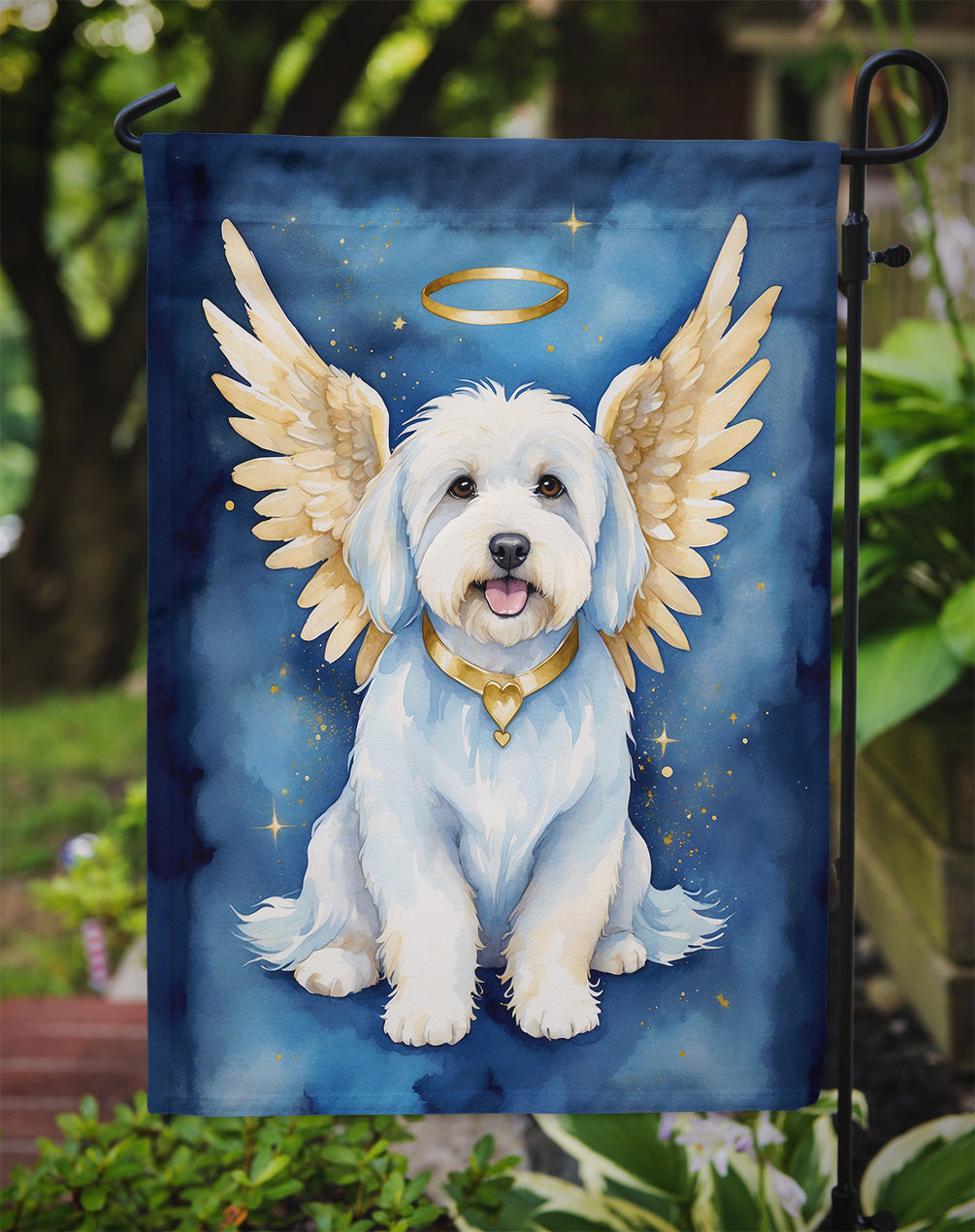 Coton de Tulear My Angel Garden Flag Mailbox Decorative Yard Banner Outside Patio Artwork for Flower Beds, Garden Size, Multicolor