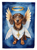 Dachshund My Angel Garden Flag Mailbox Decorative Yard Banner Outside Patio Artwork for Flower Beds, Garden Size, Multicolor