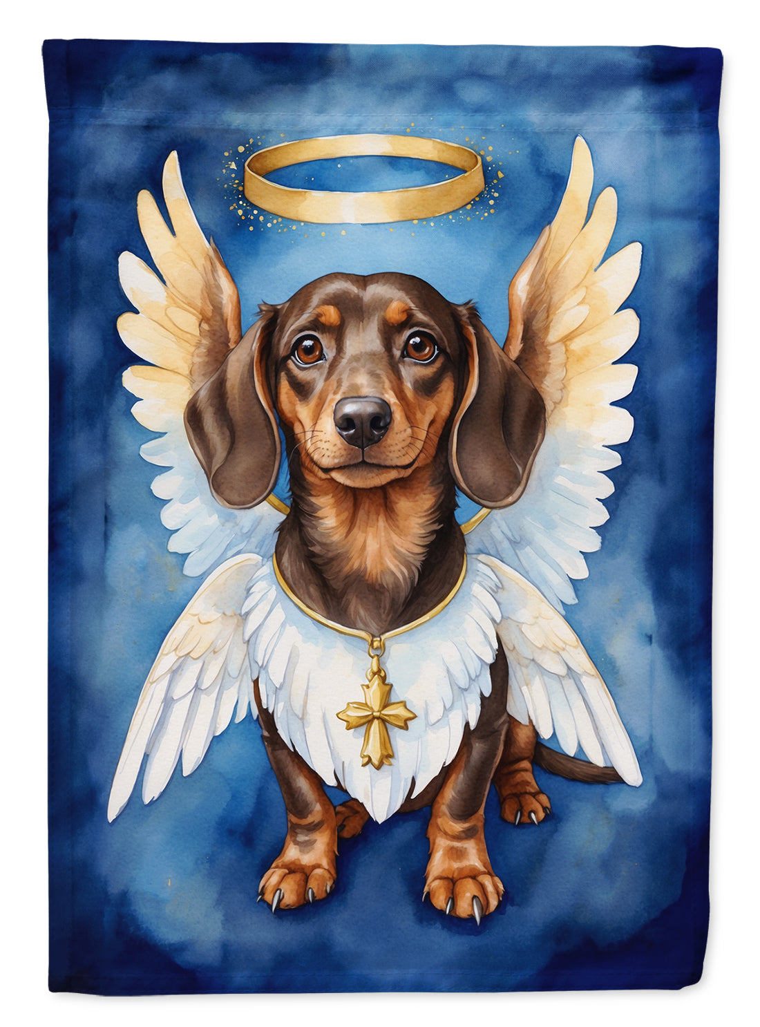 Dachshund My Angel Garden Flag Mailbox Decorative Yard Banner Outside Patio Artwork for Flower Beds, Garden Size, Multicolor