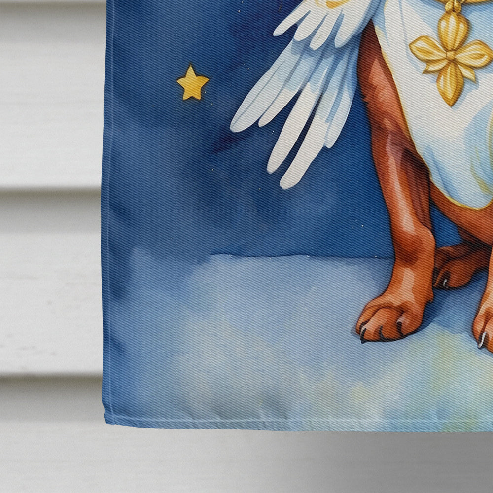 Dachshund My Angel House Flag 28x40 Porch Sleeve Pole Decorative Outside Yard Banner Artwork Wall Hanging, Polyester