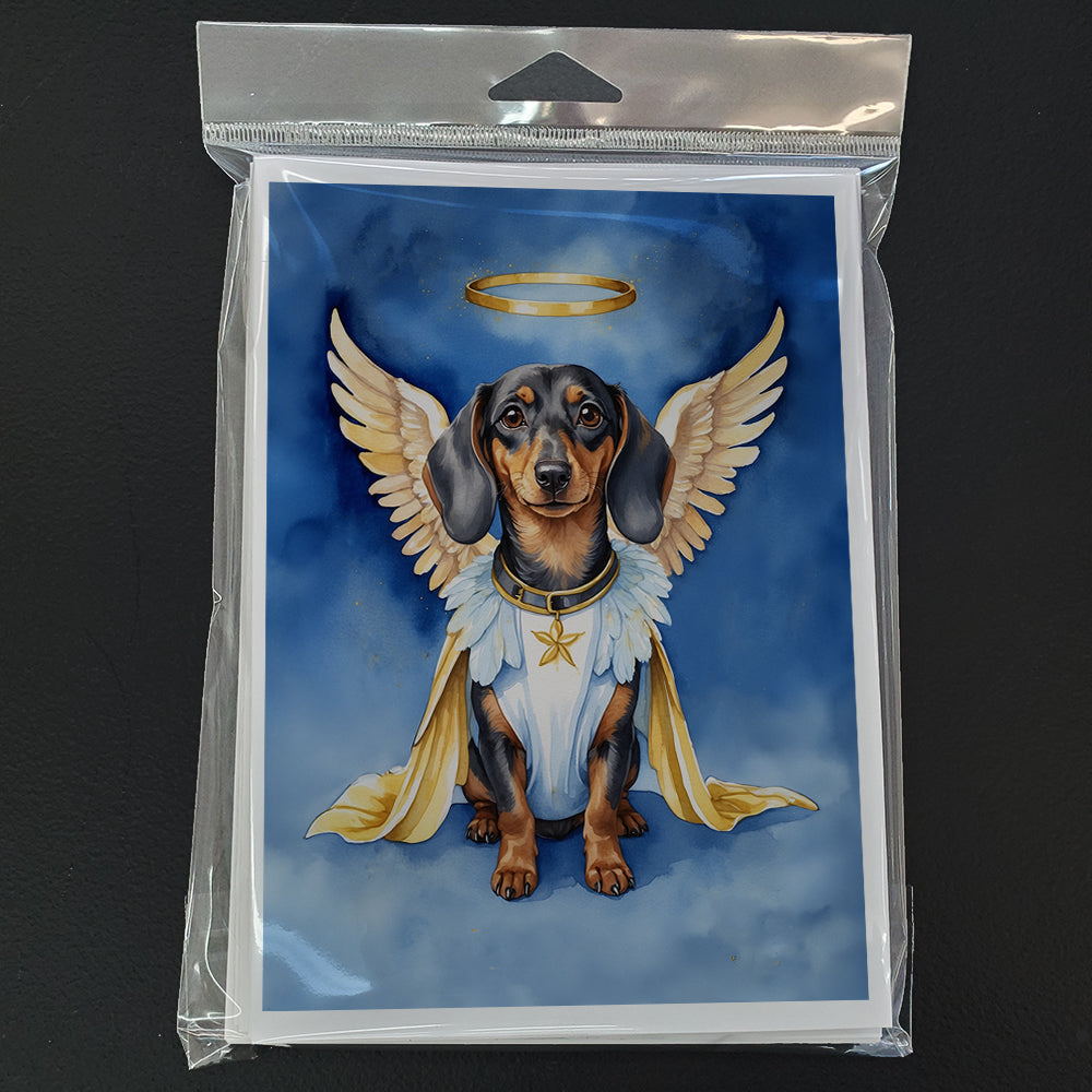 Dachshund My Angel Greeting Cards Pack of 8 Blank Cards with Envelopes Whimsical A7 Size 5x7