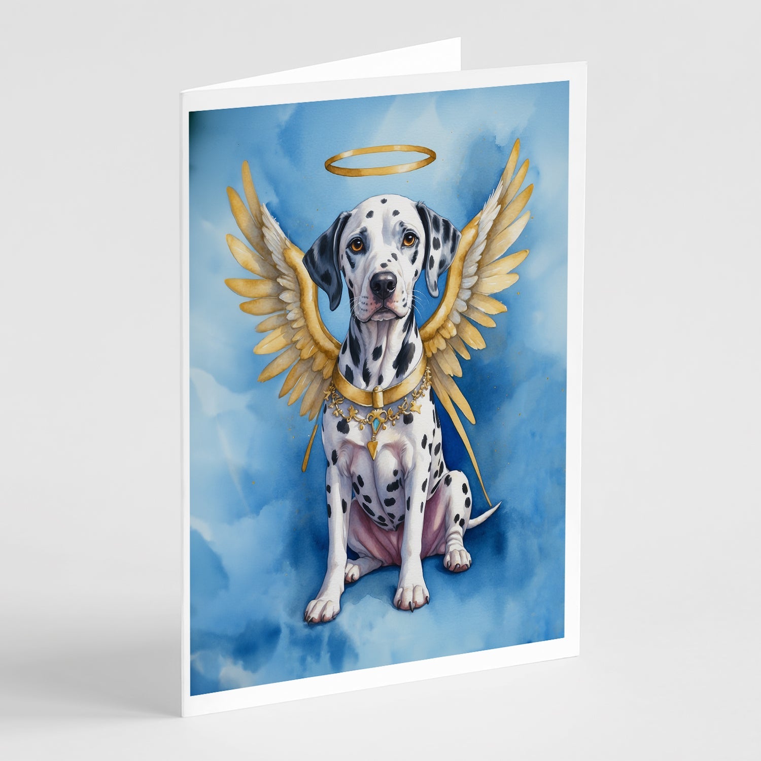 Dalmatian My Angel Greeting Cards Pack of 8 Blank Cards with Envelopes Whimsical A7 Size 5x7