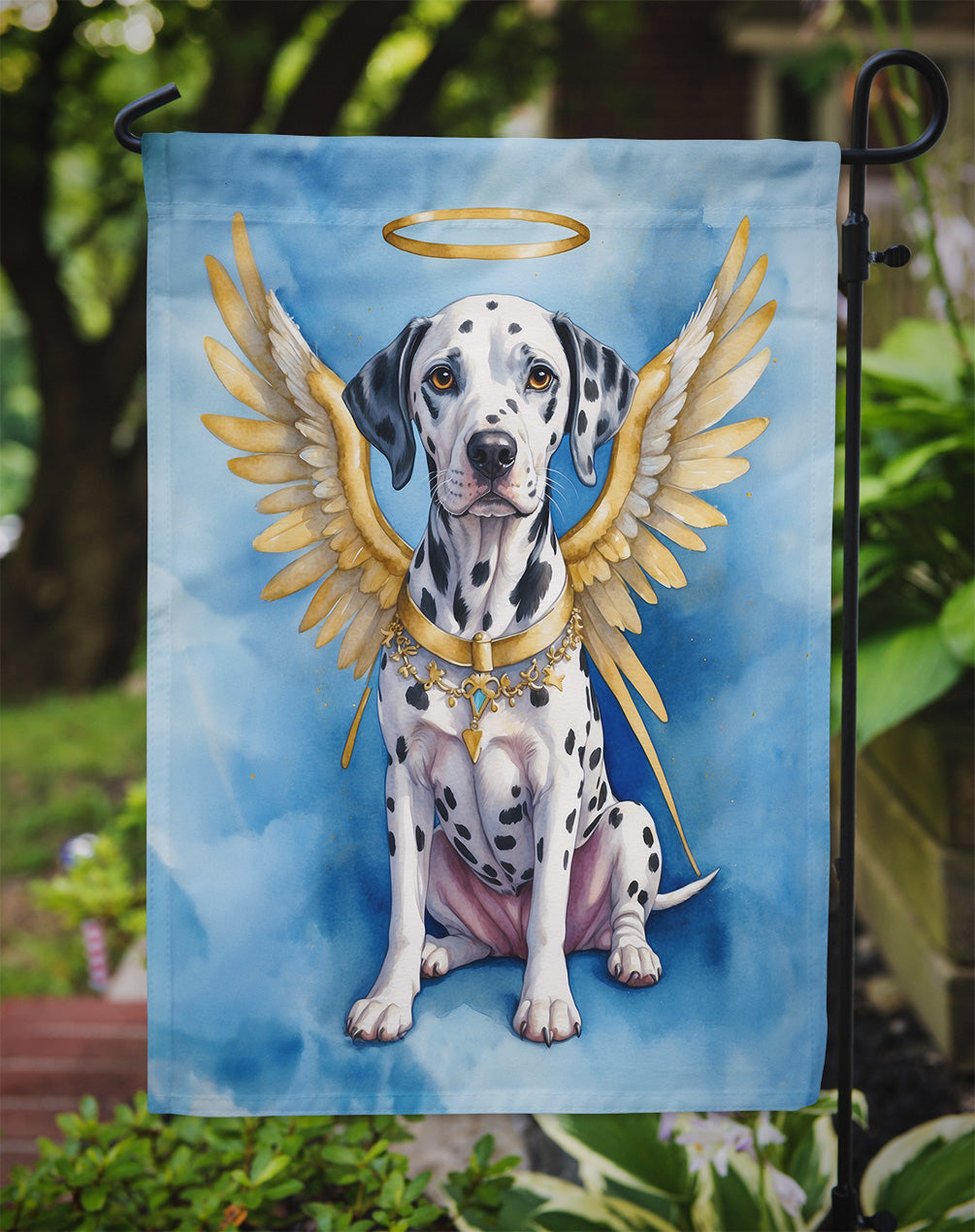 Dalmatian My Angel Garden Flag Mailbox Decorative Yard Banner Outside Patio Artwork for Flower Beds, Garden Size, Multicolor