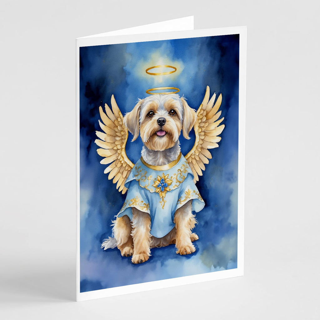 Dandie Dinmont Terrier My Angel Greeting Cards Pack of 8 Blank Cards with Envelopes Whimsical A7 Size 5x7