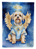Dandie Dinmont Terrier My Angel Garden Flag Mailbox Decorative Yard Banner Outside Patio Artwork for Flower Beds, Garden Size, Multicolor
