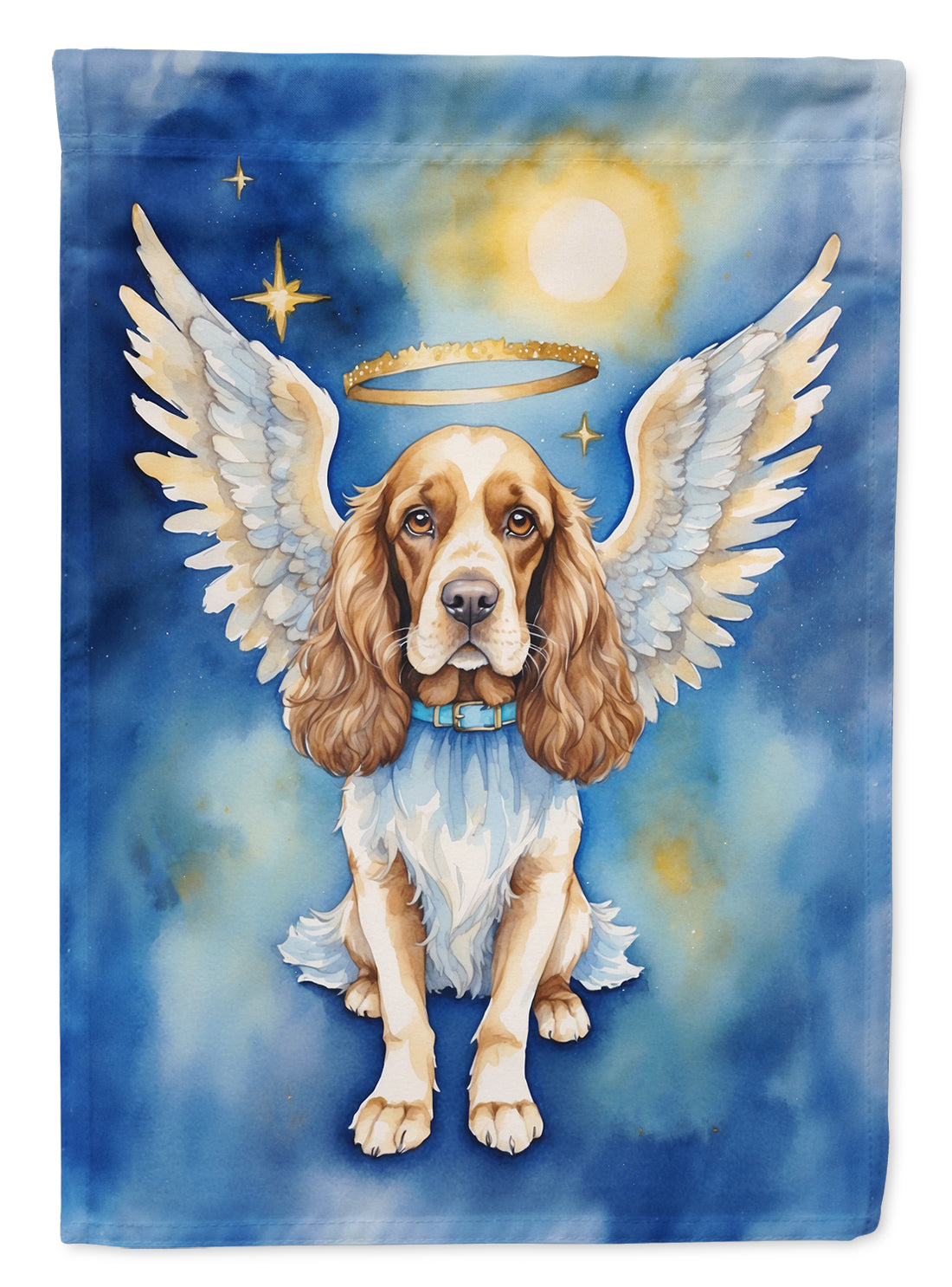 English Cocker Spaniel My Angel Garden Flag Mailbox Decorative Yard Banner Outside Patio Artwork for Flower Beds, Garden Size, Multicolor